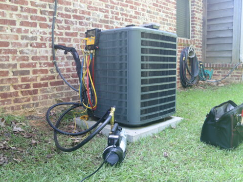 Air conditioner maintenance tools.