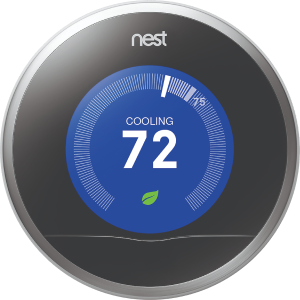 nest thermostat set to cooling